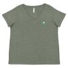 Curvy Collection Women's Fine Jersey V-Neck Tee Thumbnail