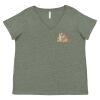 Curvy Collection Women's Fine Jersey V-Neck Tee Thumbnail
