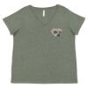Curvy Collection Women's Fine Jersey V-Neck Tee Thumbnail