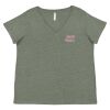 Curvy Collection Women's Fine Jersey V-Neck Tee Thumbnail