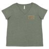 Curvy Collection Women's Fine Jersey V-Neck Tee Thumbnail