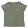 Curvy Collection Women's Fine Jersey V-Neck Tee Thumbnail