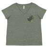 Curvy Collection Women's Fine Jersey V-Neck Tee Thumbnail
