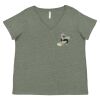 Curvy Collection Women's Fine Jersey V-Neck Tee Thumbnail