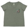 Curvy Collection Women's Fine Jersey V-Neck Tee Thumbnail