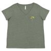 Curvy Collection Women's Fine Jersey V-Neck Tee Thumbnail
