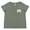 Curvy Collection Women's Fine Jersey V-Neck Tee Thumbnail