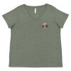 Curvy Collection Women's Fine Jersey V-Neck Tee Thumbnail