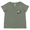 Curvy Collection Women's Fine Jersey V-Neck Tee Thumbnail