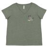 Curvy Collection Women's Fine Jersey V-Neck Tee Thumbnail