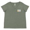 Curvy Collection Women's Fine Jersey V-Neck Tee Thumbnail