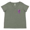 Curvy Collection Women's Fine Jersey V-Neck Tee Thumbnail