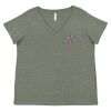 Curvy Collection Women's Fine Jersey V-Neck Tee Thumbnail