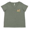 Curvy Collection Women's Fine Jersey V-Neck Tee Thumbnail