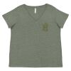 Curvy Collection Women's Fine Jersey V-Neck Tee Thumbnail