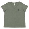 Curvy Collection Women's Fine Jersey V-Neck Tee Thumbnail
