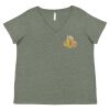 Curvy Collection Women's Fine Jersey V-Neck Tee Thumbnail