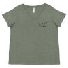 Curvy Collection Women's Fine Jersey V-Neck Tee Thumbnail