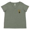 Curvy Collection Women's Fine Jersey V-Neck Tee Thumbnail