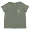 Curvy Collection Women's Fine Jersey V-Neck Tee Thumbnail