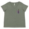 Curvy Collection Women's Fine Jersey V-Neck Tee Thumbnail