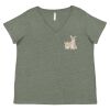 Curvy Collection Women's Fine Jersey V-Neck Tee Thumbnail