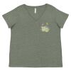 Curvy Collection Women's Fine Jersey V-Neck Tee Thumbnail