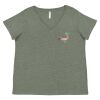 Curvy Collection Women's Fine Jersey V-Neck Tee Thumbnail