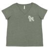 Curvy Collection Women's Fine Jersey V-Neck Tee Thumbnail