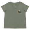 Curvy Collection Women's Fine Jersey V-Neck Tee Thumbnail
