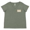 Curvy Collection Women's Fine Jersey V-Neck Tee Thumbnail