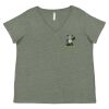 Curvy Collection Women's Fine Jersey V-Neck Tee Thumbnail