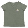 Curvy Collection Women's Fine Jersey V-Neck Tee Thumbnail