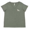 Curvy Collection Women's Fine Jersey V-Neck Tee Thumbnail