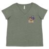 Curvy Collection Women's Fine Jersey V-Neck Tee Thumbnail