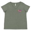 Curvy Collection Women's Fine Jersey V-Neck Tee Thumbnail