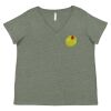 Curvy Collection Women's Fine Jersey V-Neck Tee Thumbnail