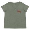 Curvy Collection Women's Fine Jersey V-Neck Tee Thumbnail