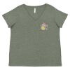 Curvy Collection Women's Fine Jersey V-Neck Tee Thumbnail