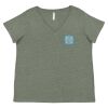 Curvy Collection Women's Fine Jersey V-Neck Tee Thumbnail