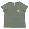 Curvy Collection Women's Fine Jersey V-Neck Tee Thumbnail