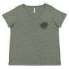 Curvy Collection Women's Fine Jersey V-Neck Tee Thumbnail