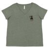 Curvy Collection Women's Fine Jersey V-Neck Tee Thumbnail