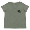 Curvy Collection Women's Fine Jersey V-Neck Tee Thumbnail