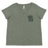 Curvy Collection Women's Fine Jersey V-Neck Tee Thumbnail