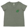 Curvy Collection Women's Fine Jersey V-Neck Tee Thumbnail