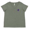 Curvy Collection Women's Fine Jersey V-Neck Tee Thumbnail