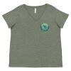 Curvy Collection Women's Fine Jersey V-Neck Tee Thumbnail