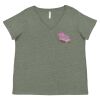 Curvy Collection Women's Fine Jersey V-Neck Tee Thumbnail