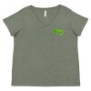 Curvy Collection Women's Fine Jersey V-Neck Tee Thumbnail